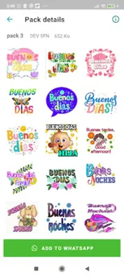 stickers de Buenos Dias.tardes android App screenshot 1