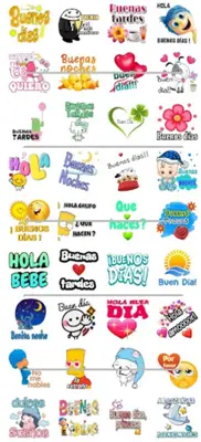 stickers de Buenos Dias.tardes android App screenshot 4