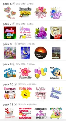 stickers de Buenos Dias.tardes android App screenshot 5